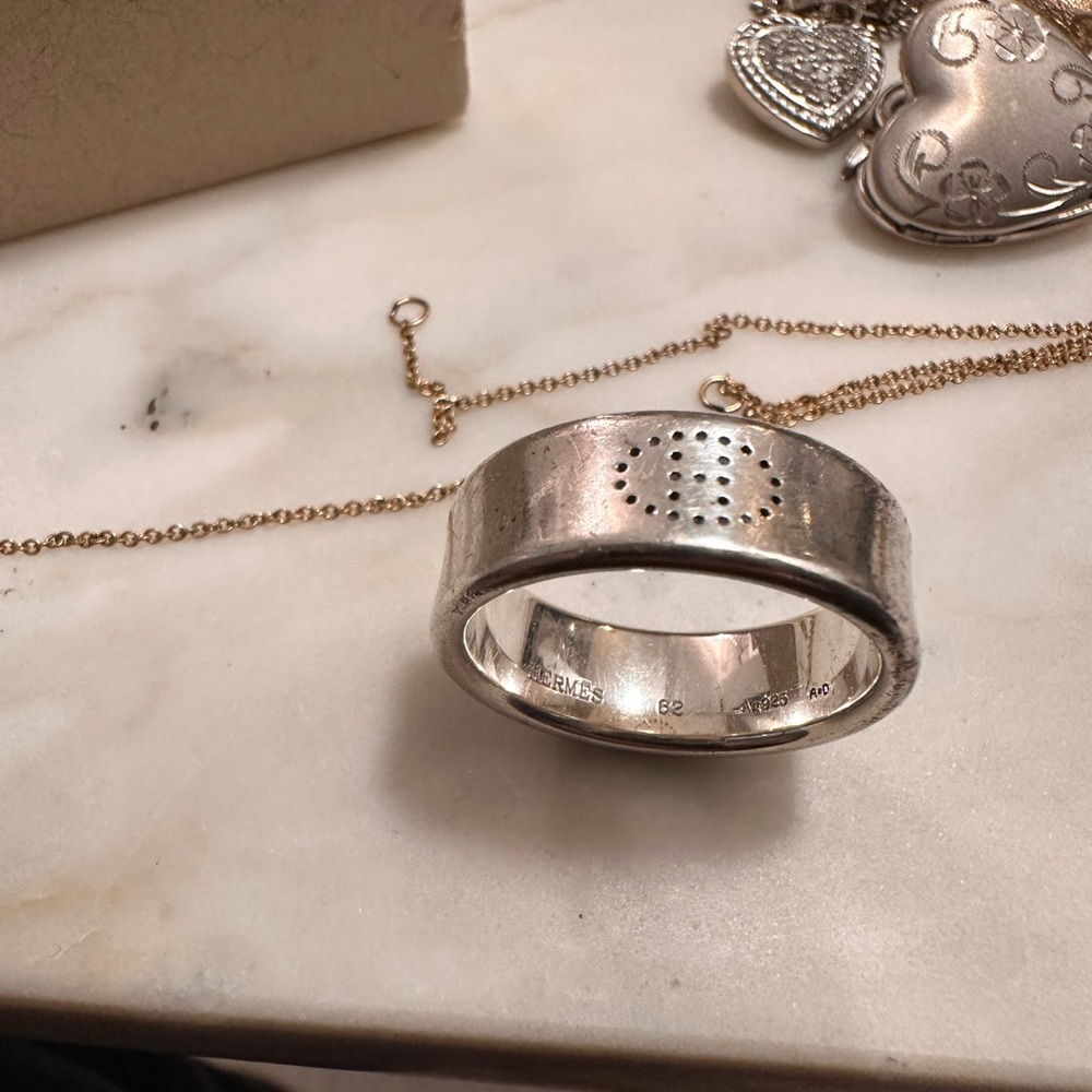 Authentic Hermes Eclipse Ruinan Silver Ring. - image 3